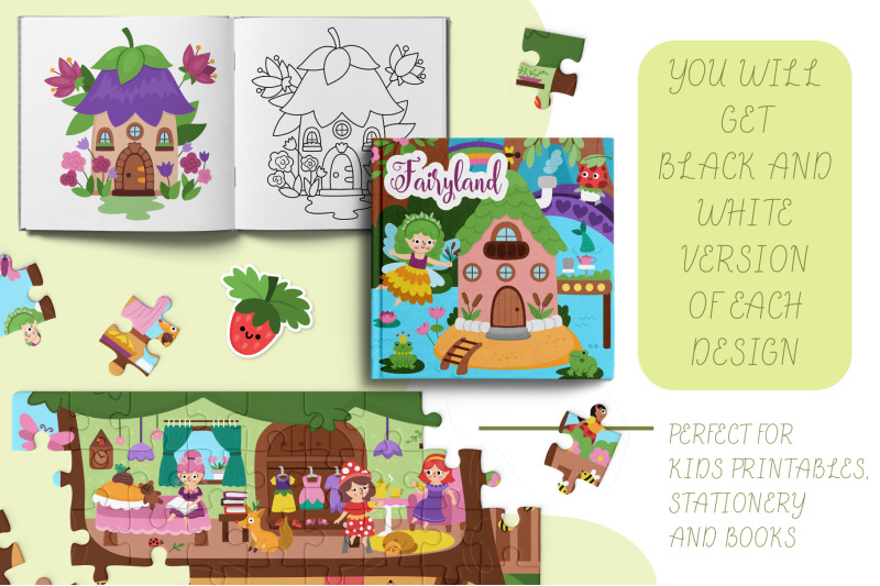 fairyland-clipart-seamless-patterns-designs-with-woodland-fairies