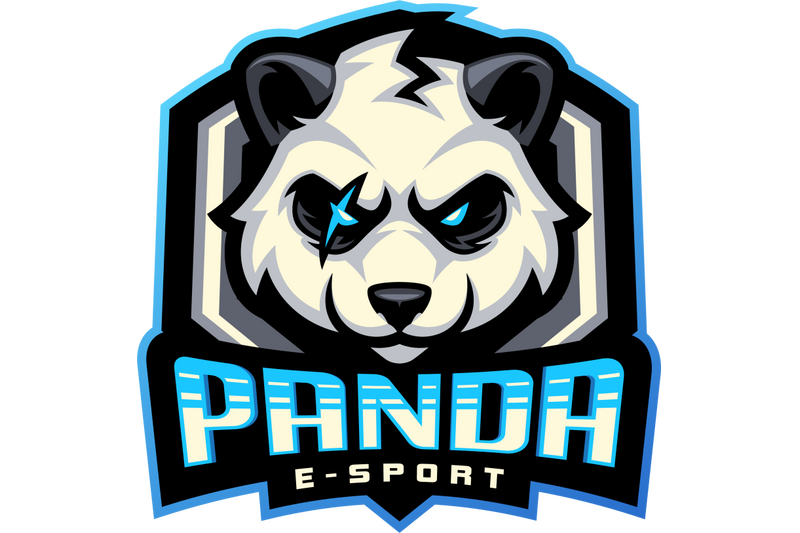 panda-esport-mascot-logo-design
