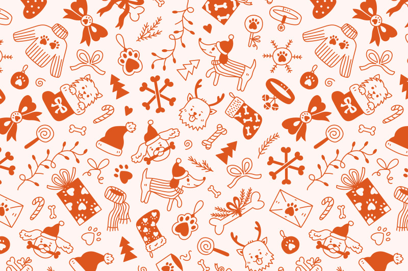 dog-christmas-seamless-patterns-amp-digital-papers