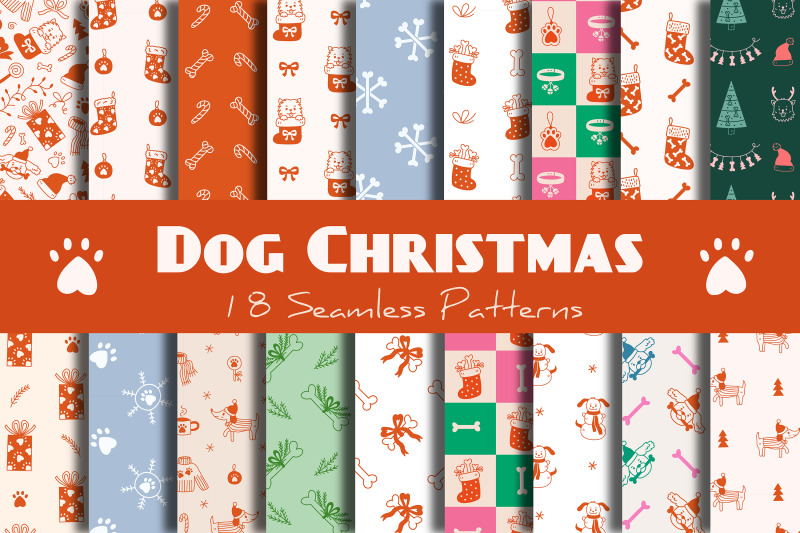 dog-christmas-seamless-patterns-amp-digital-papers