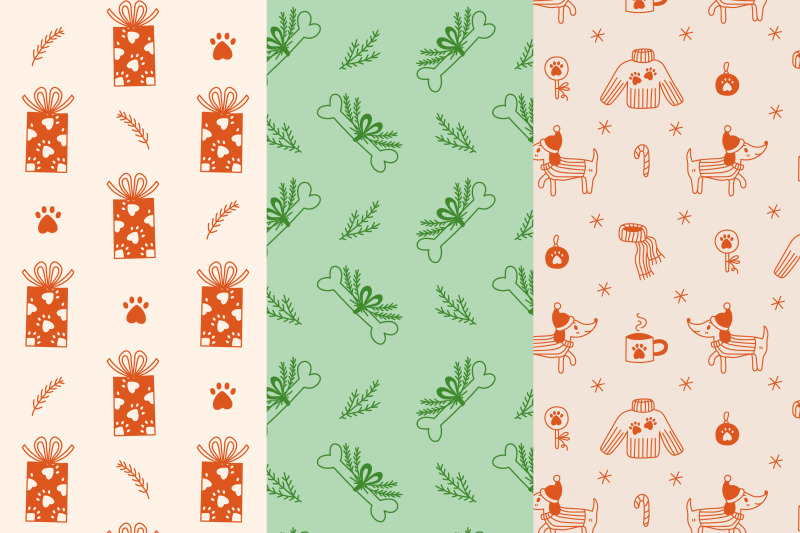 dog-christmas-seamless-patterns-amp-digital-papers