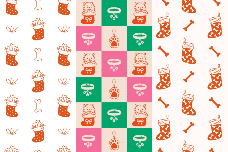 dog-christmas-seamless-patterns-amp-digital-papers