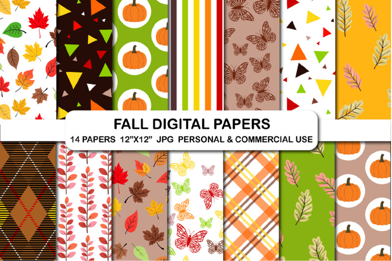 autumn-digital-papers-fall-colors-pattern-background-paper