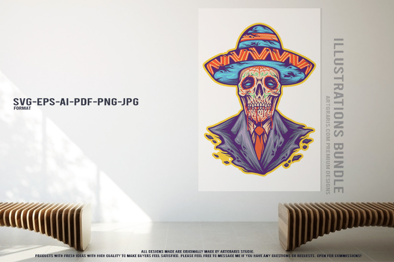 mexican-festival-skulls-and-da-de-los-muertos-illustration-set