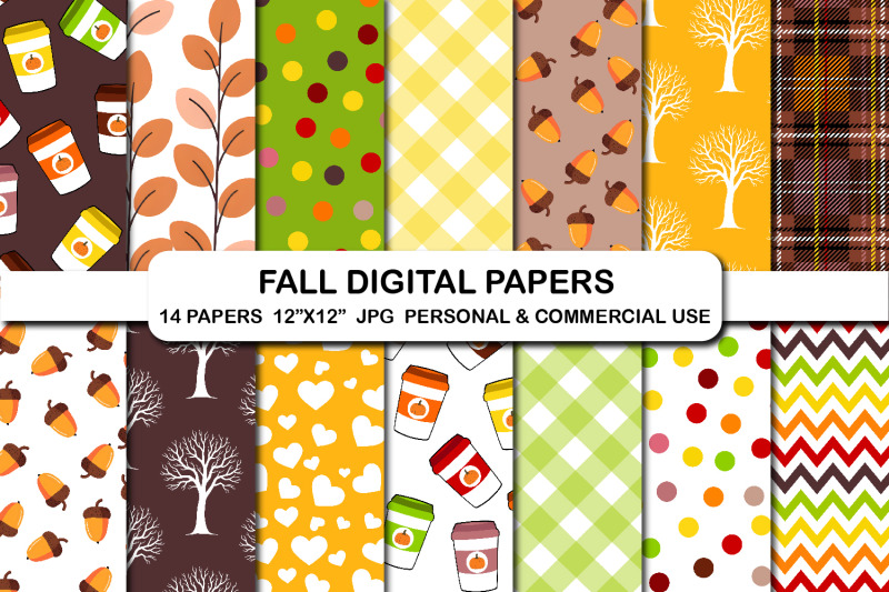 fall-colors-pattern-digital-papers-fall-autumn-digital-paper-pack