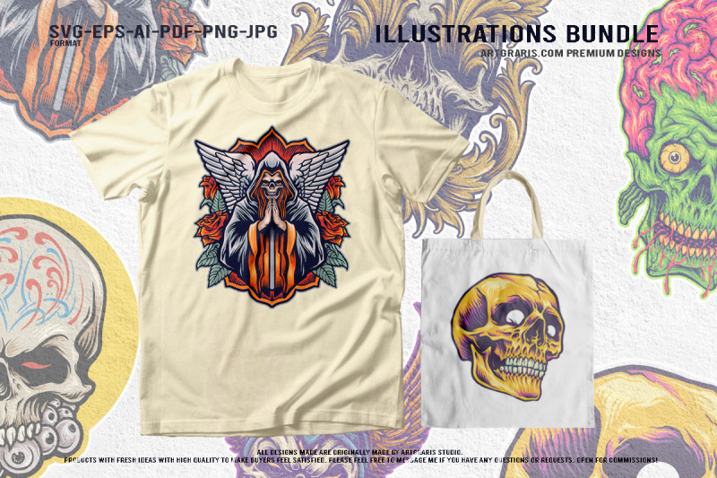 viking-warrior-skull-and-tribal-gothic-art-design-bundle