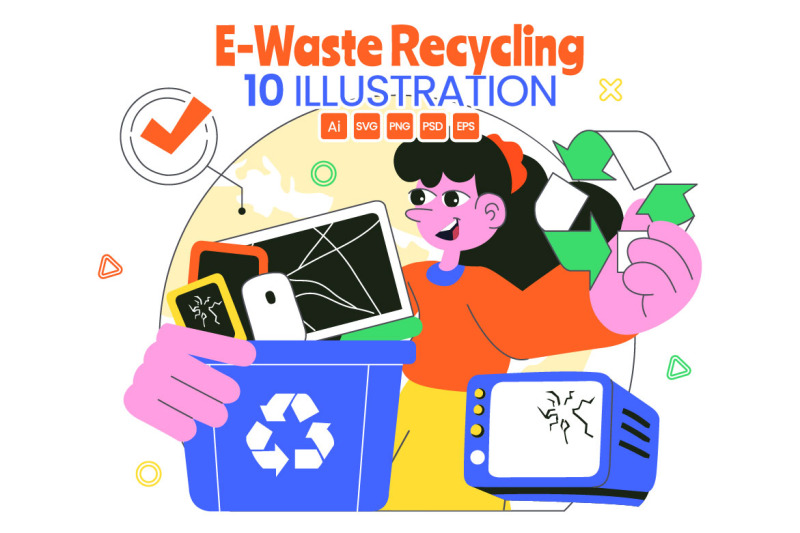 10-e-waste-recycling-center-illustration