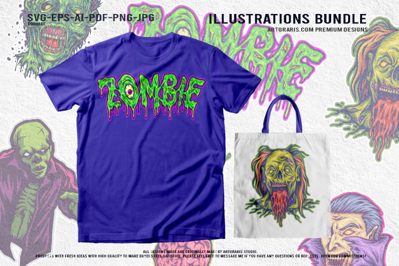 evil-zombie-vampire-monster-horror-creepy-grotesque-undead-graphic-col
