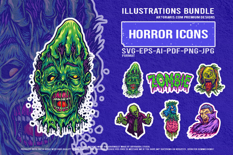 evil-zombie-vampire-monster-horror-creepy-grotesque-undead-graphic-col