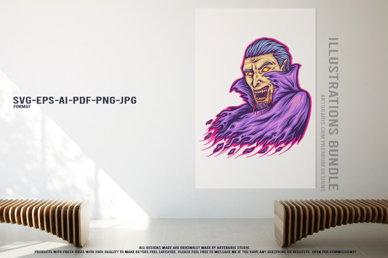 evil-zombie-vampire-monster-horror-creepy-grotesque-undead-graphic-col