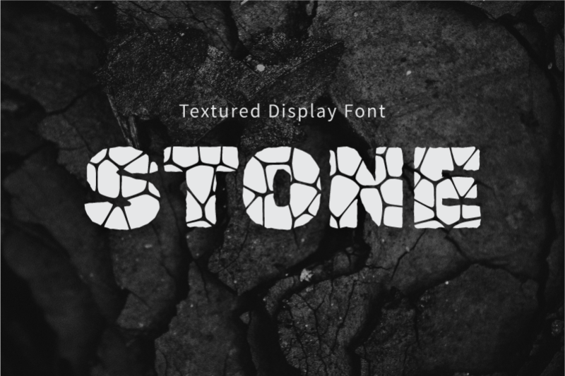 stone-pattern-textured-display-font
