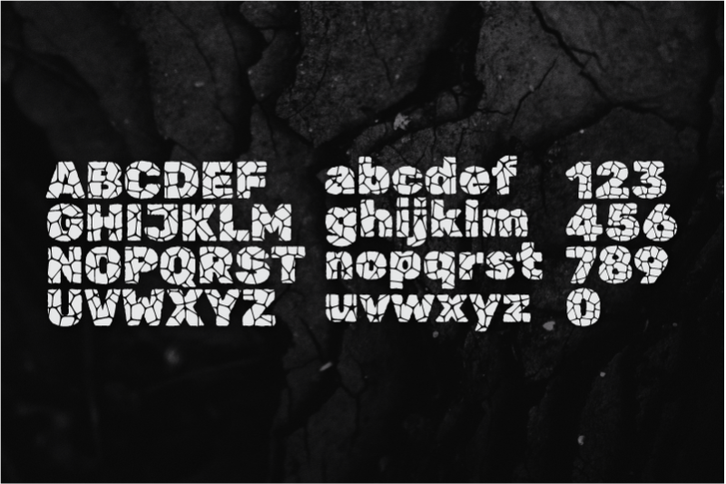 stone-pattern-textured-display-font