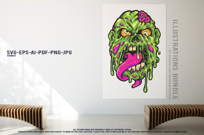 halloween-ghost-festival-undead-zombie-vampire-mummy-set