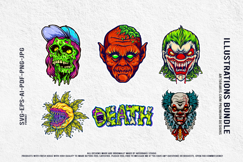 zombie-clown-pennywise-plant-death-scary-creepy-horror-collection