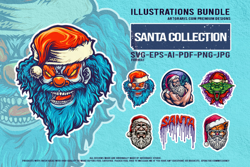 creepy-santa-claus-gothic-holiday-mascot-illustration