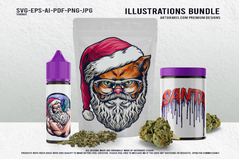 creepy-santa-claus-gothic-holiday-mascot-illustration