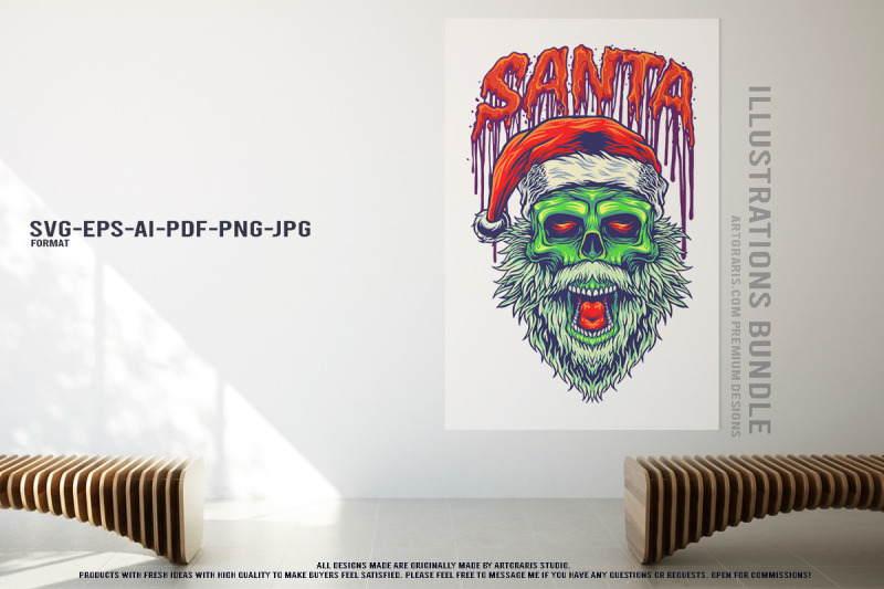 dark-santa-claus-creepy-christmas-vector-bundle
