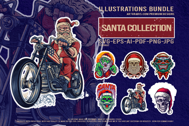 dark-santa-claus-creepy-christmas-vector-bundle