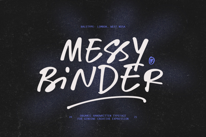 messy-binder-handwritten-font