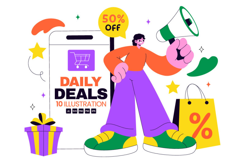 10-daily-deals-of-the-day-illustration