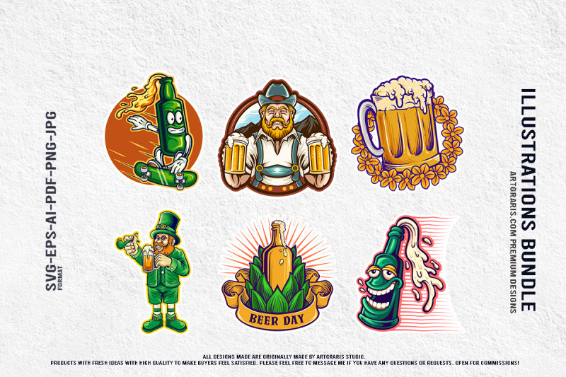 cartoon-beer-illustration-for-bar-and-pub-festive-st-patrick-039-s-day