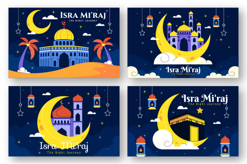 12-isra-mi-039-raj-vector-illustration
