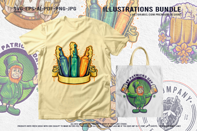 irish-holiday-beer-celebration-with-leprechaun-vector-mascot