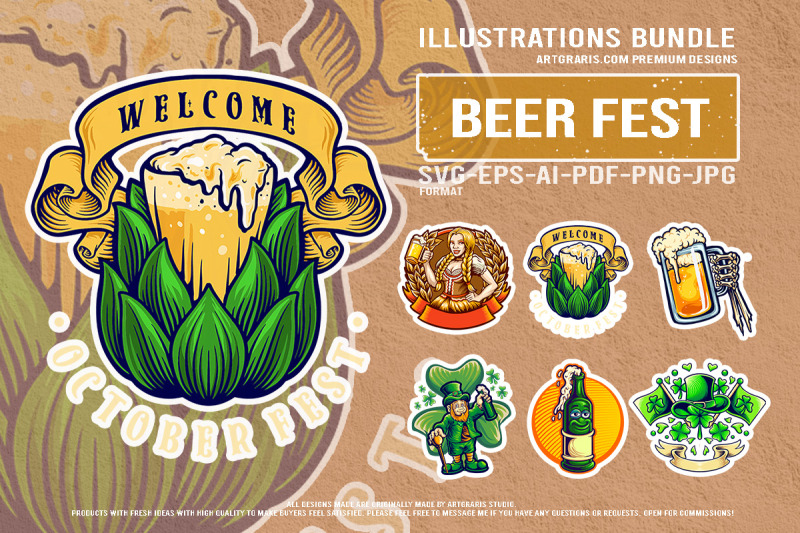 octoberfest-and-st-patricks-day-beer-festival-vector-set