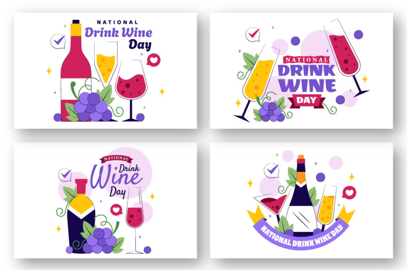 11-national-drink-wine-day-illustration
