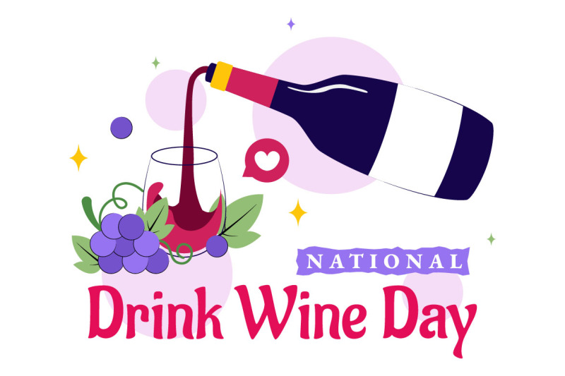 11-national-drink-wine-day-illustration