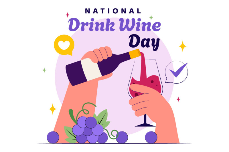 11-national-drink-wine-day-illustration