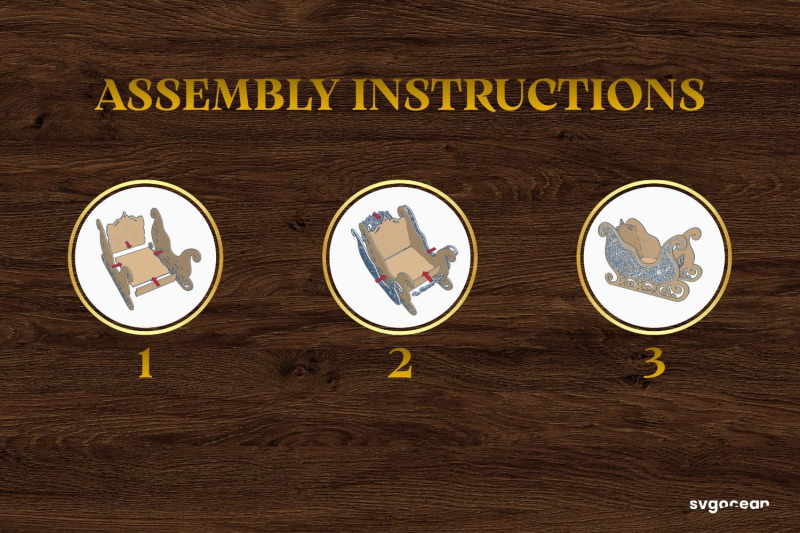 3d-santa-sleigh-laser-cut