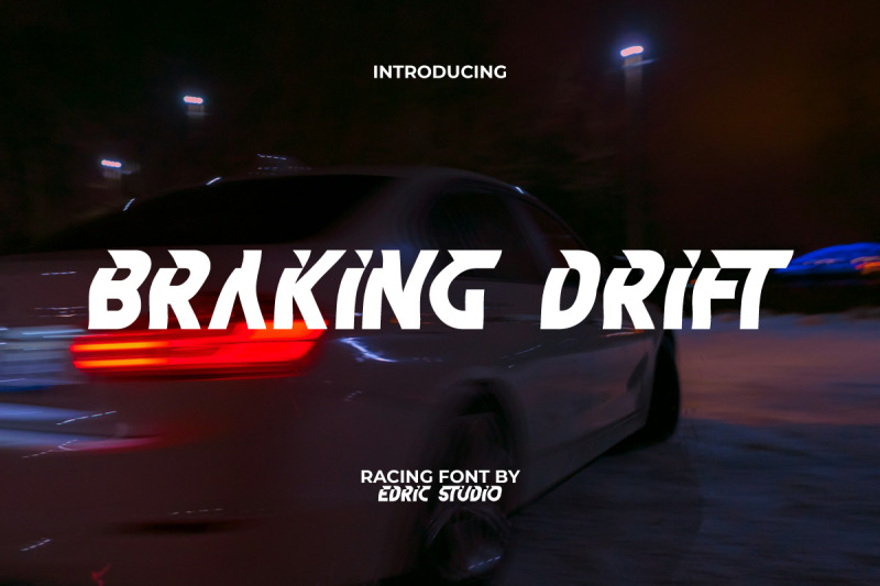 braking-drift-font