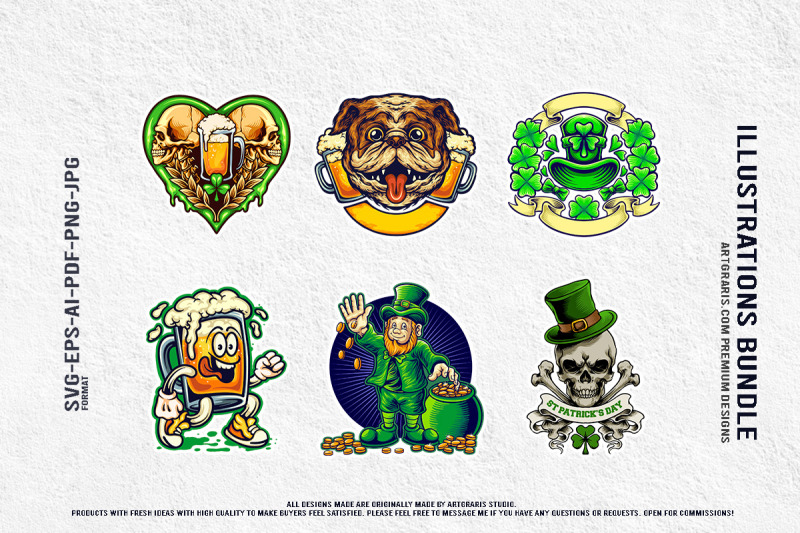 st-patricks-day-beer-party-vector-logo-collections