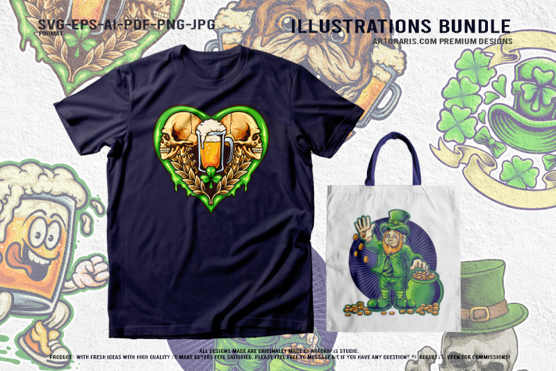 st-patricks-day-beer-party-vector-logo-collections