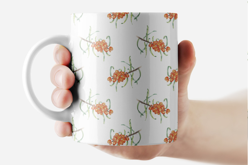 sea-buckthorn-watercolor-seamless-pattern-hand-drawn-png