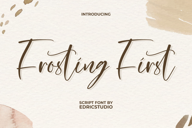 frosting-first-font