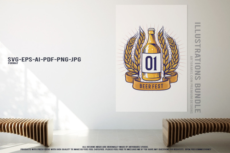 st-patricks-day-craft-beer-bottle-celebration-vector-bundle