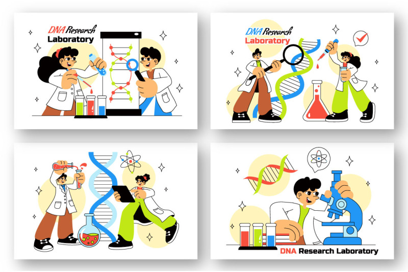 10-dna-research-laboratory-illustration