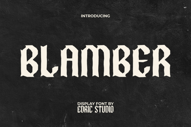 blamber-font