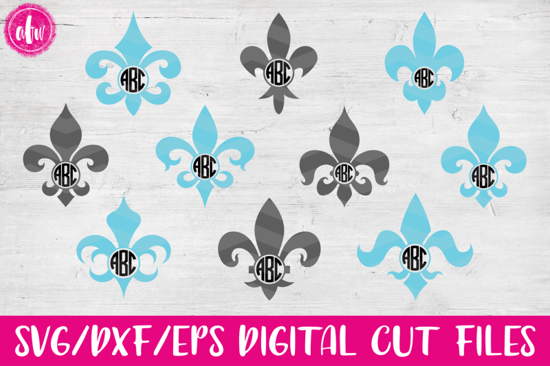 monogram-fleur-de-lis-svg-dxf-eps-cut-files