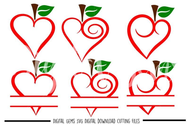 apple-hearts-svg-dxf-eps-png-files