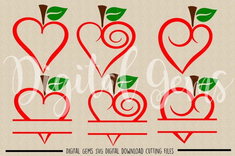 apple-hearts-svg-dxf-eps-png-files