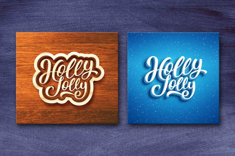 holly-jolly-christmas-vector-cards