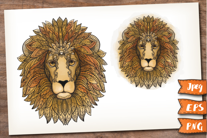 lion-color-and-patterned