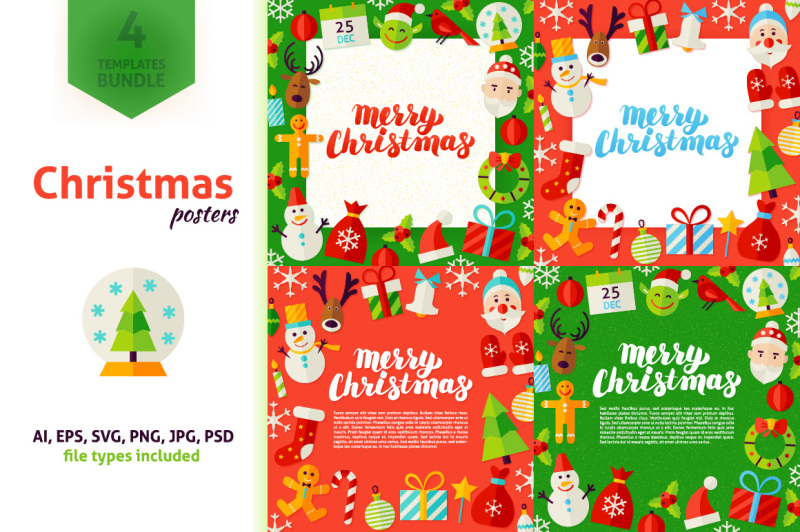 merry-christmas-greeting-posters