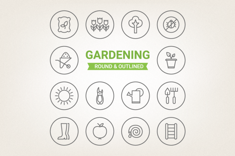 circle-gardening-icons