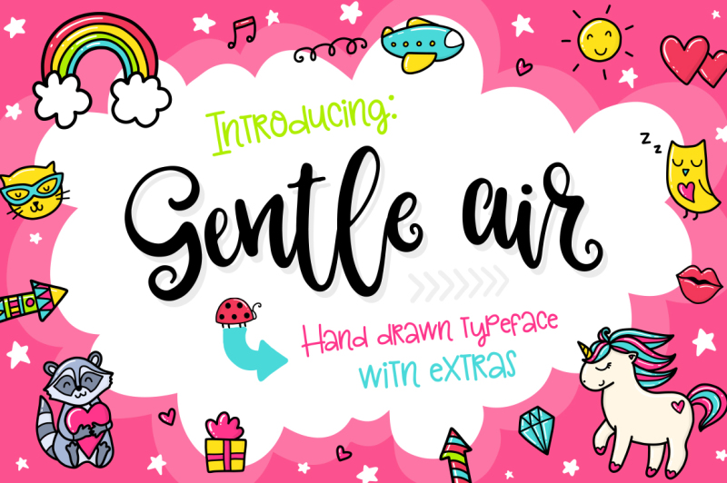 gentle-air-typeface-with-extras