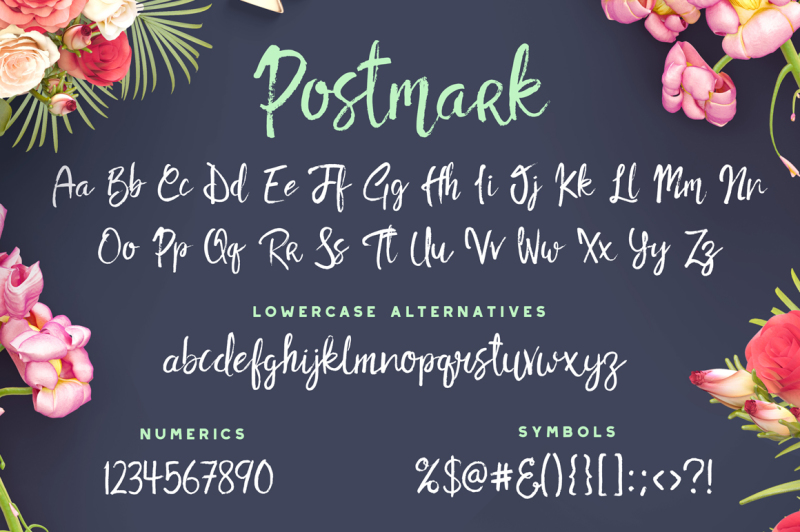 postmark-brush-font