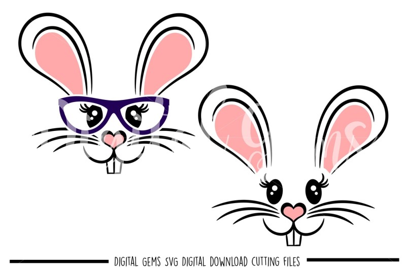 rabbit-face-svg-dxf-eps-png-files